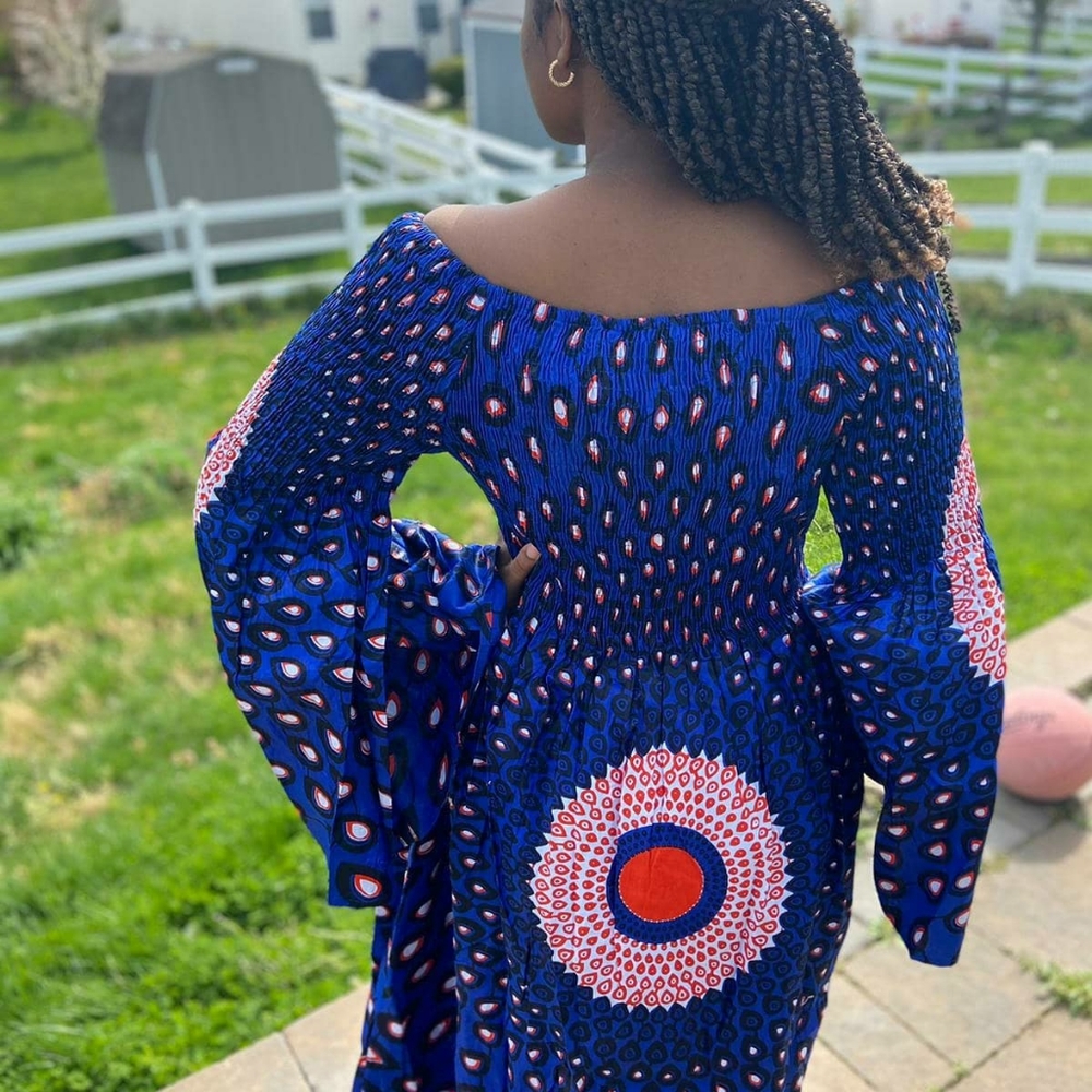 Maxi Ankara Dress African Fashion - Picture 4 of 6